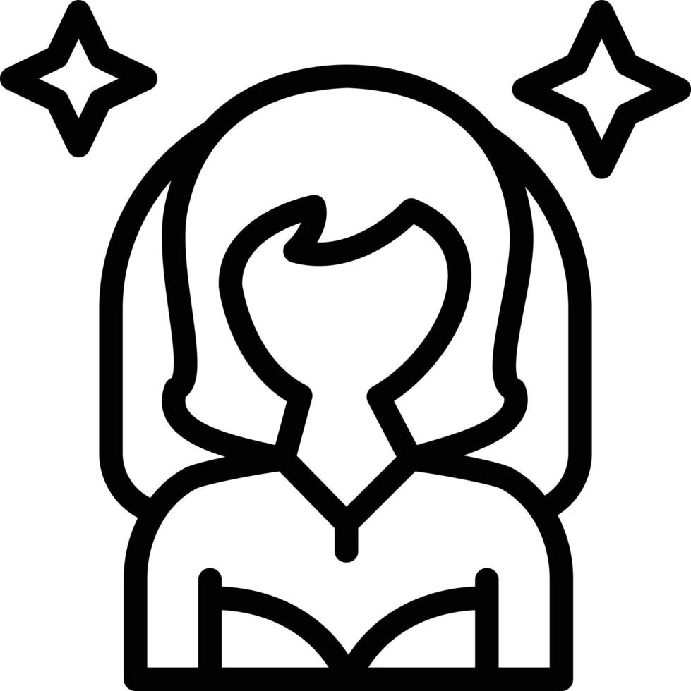 Bride Line Icon vector