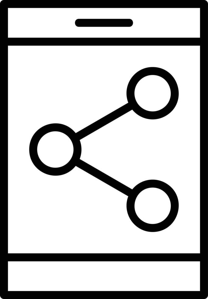 Share Line Icon vector