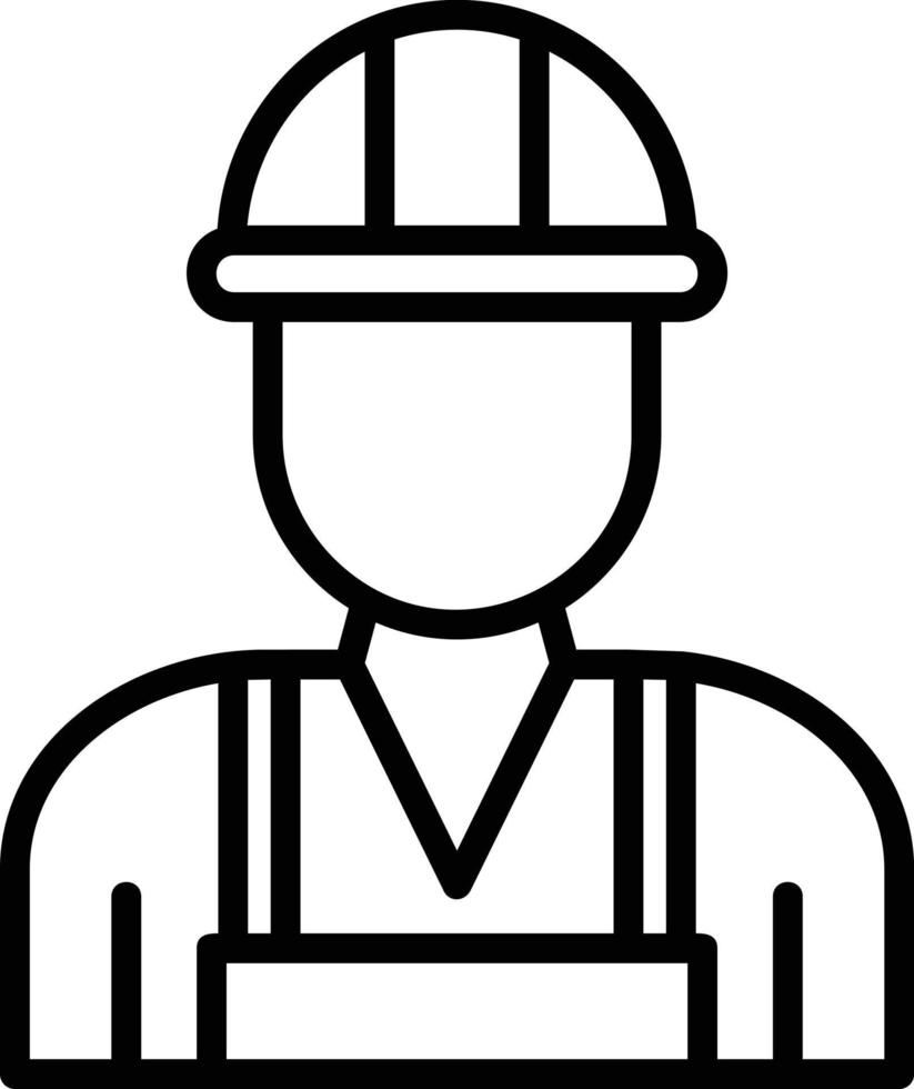 Worker Line Icon vector