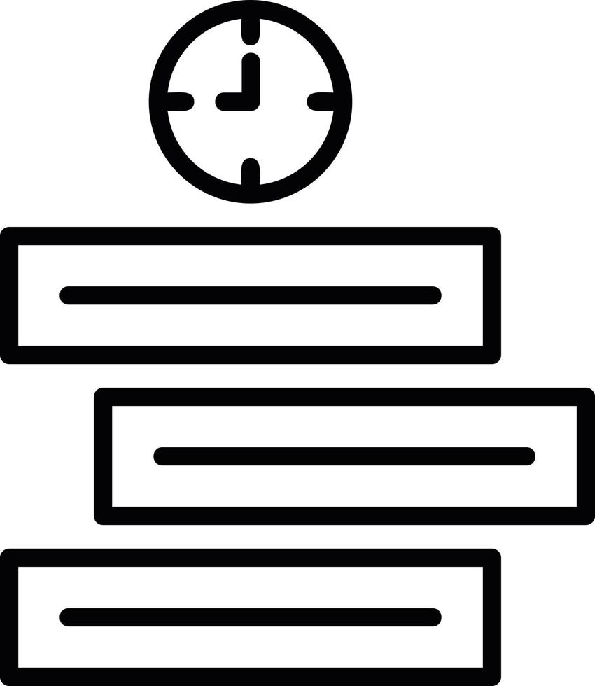 Prioritize Line Icon vector
