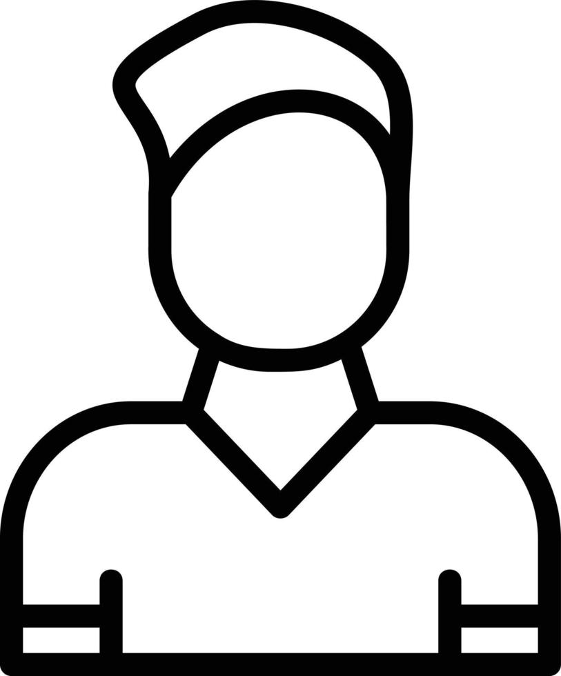 User Line Icon vector