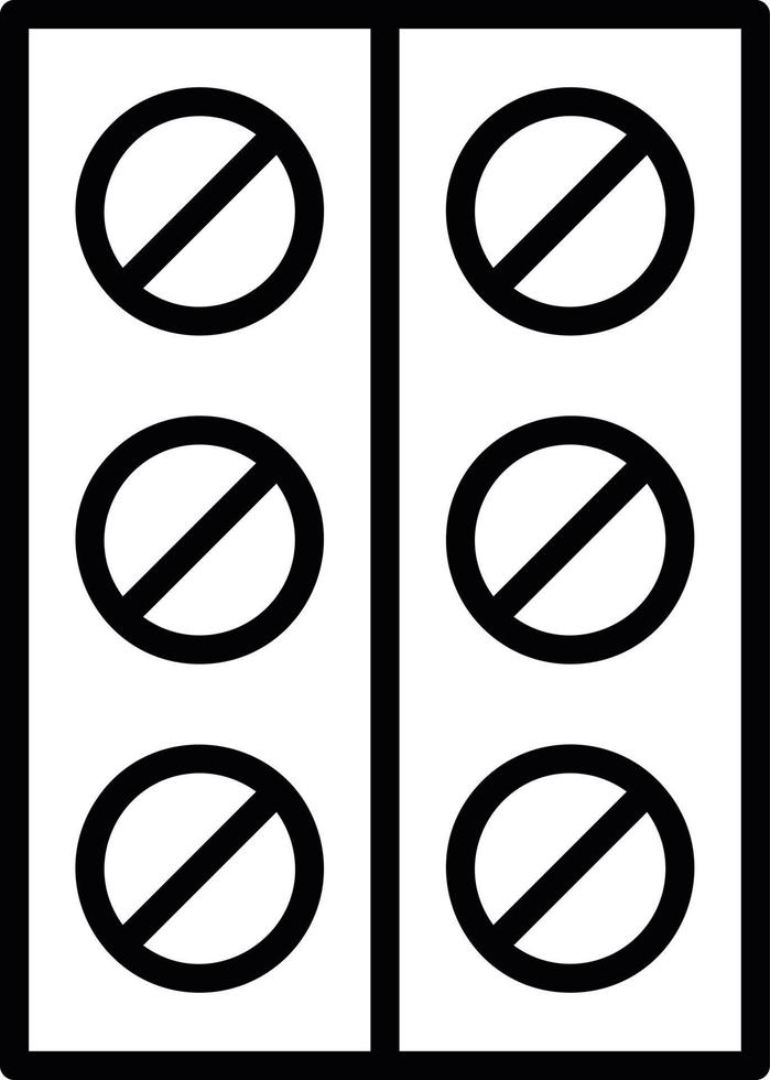 Medicament Line Icon vector