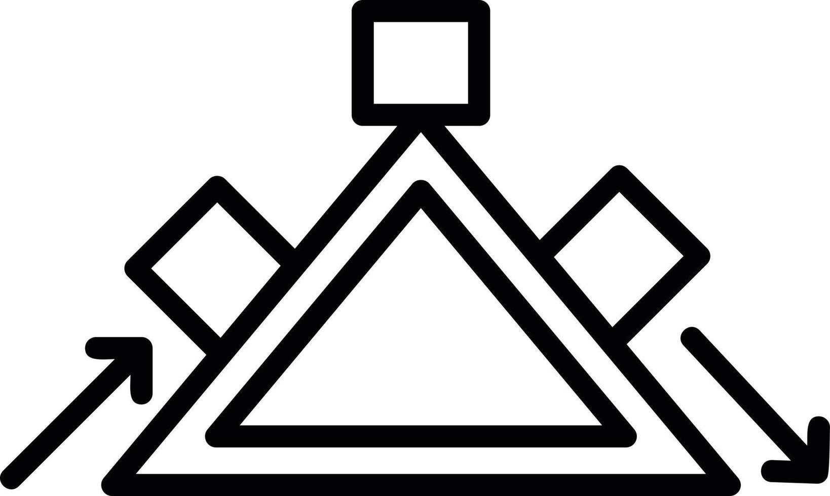 Potential Energy Line Icon vector