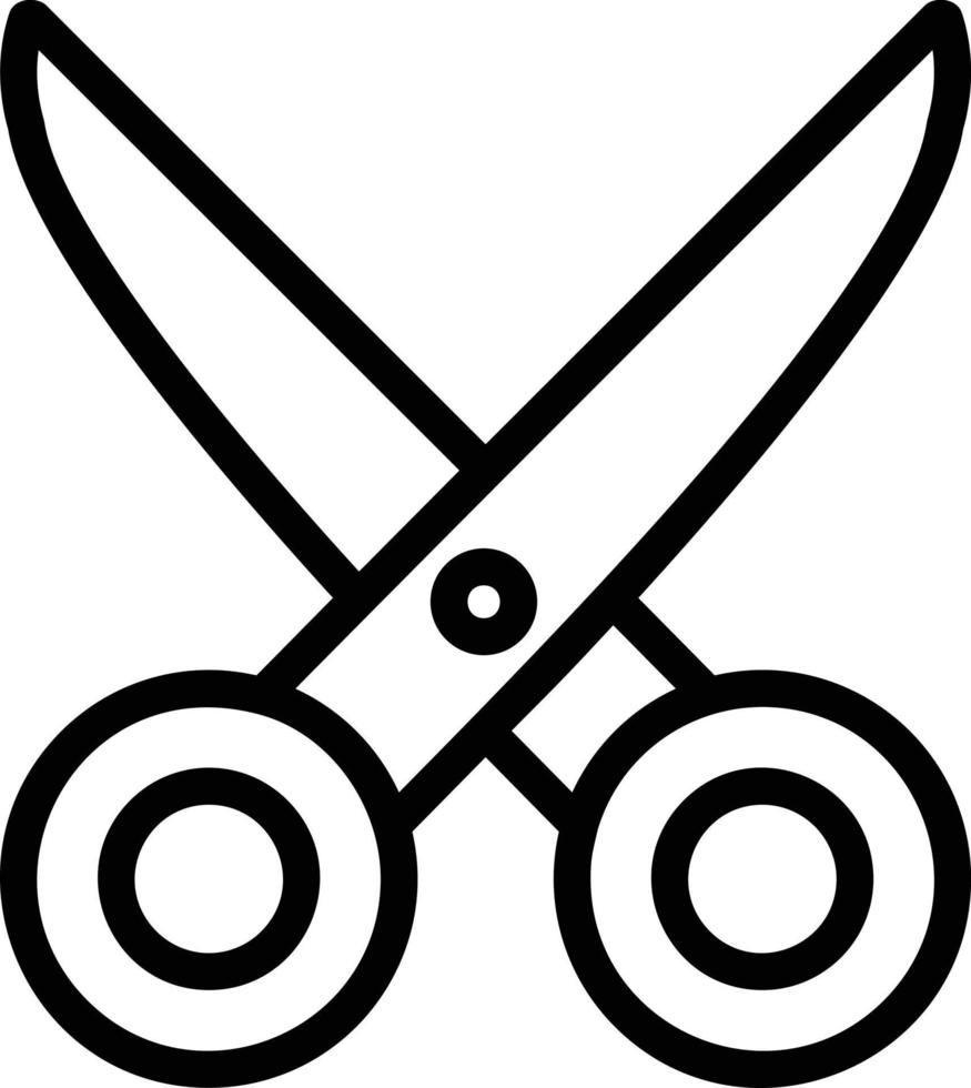 Scissor Line Icon 14699173 Vector Art at Vecteezy