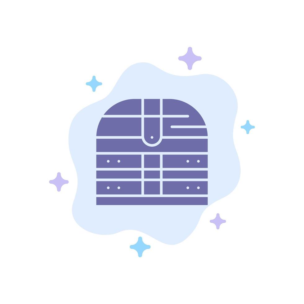 Box Money Ireland Security Blue Icon on Abstract Cloud Background vector