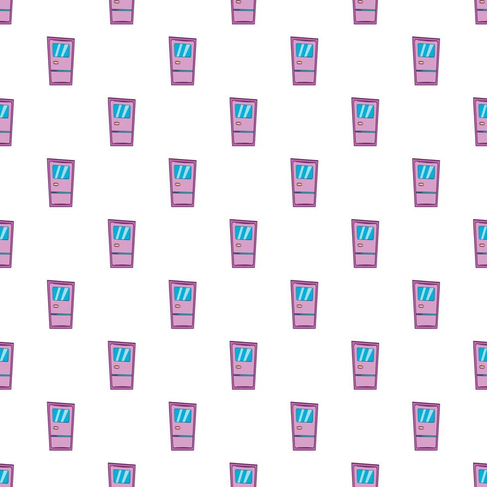 Door pattern, cartoon style vector