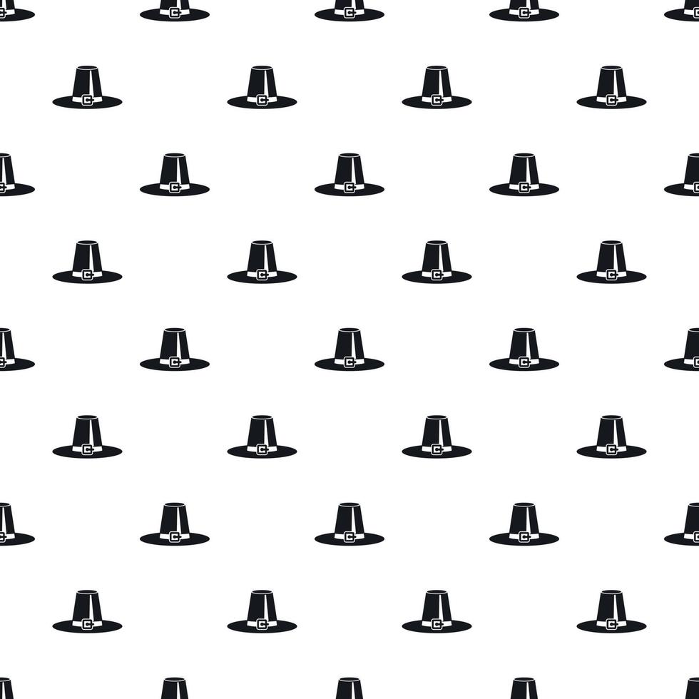 Pilgrim hat pattern, simple style vector