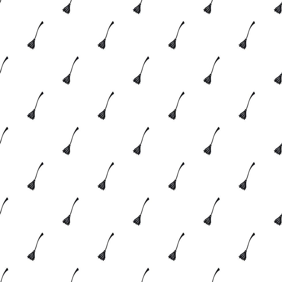 Witches broom pattern, simple style vector