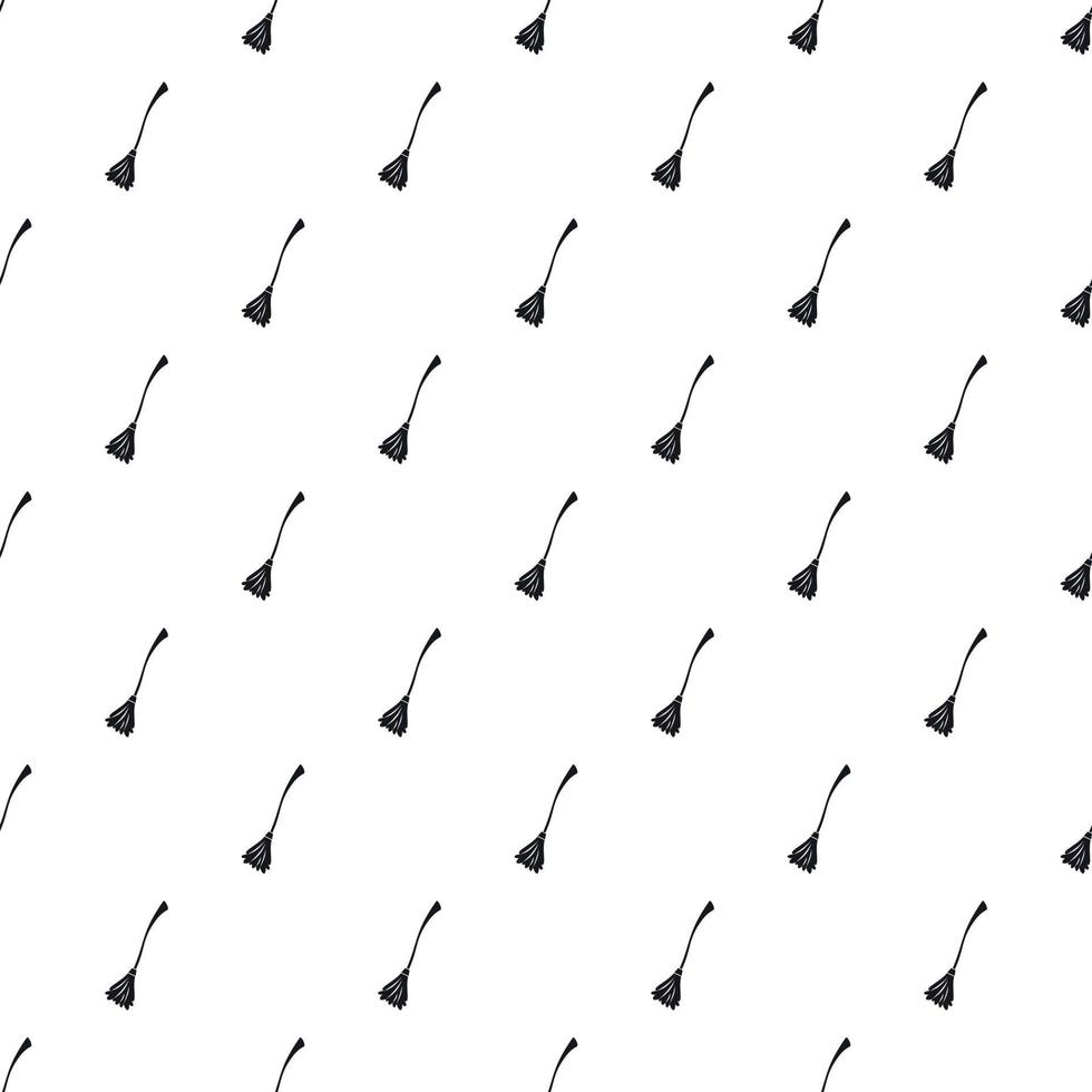 Witches broom pattern, simple style vector