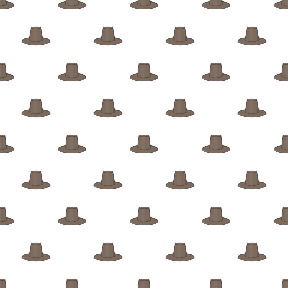 Traditional korean hat pattern, cartoon style vector