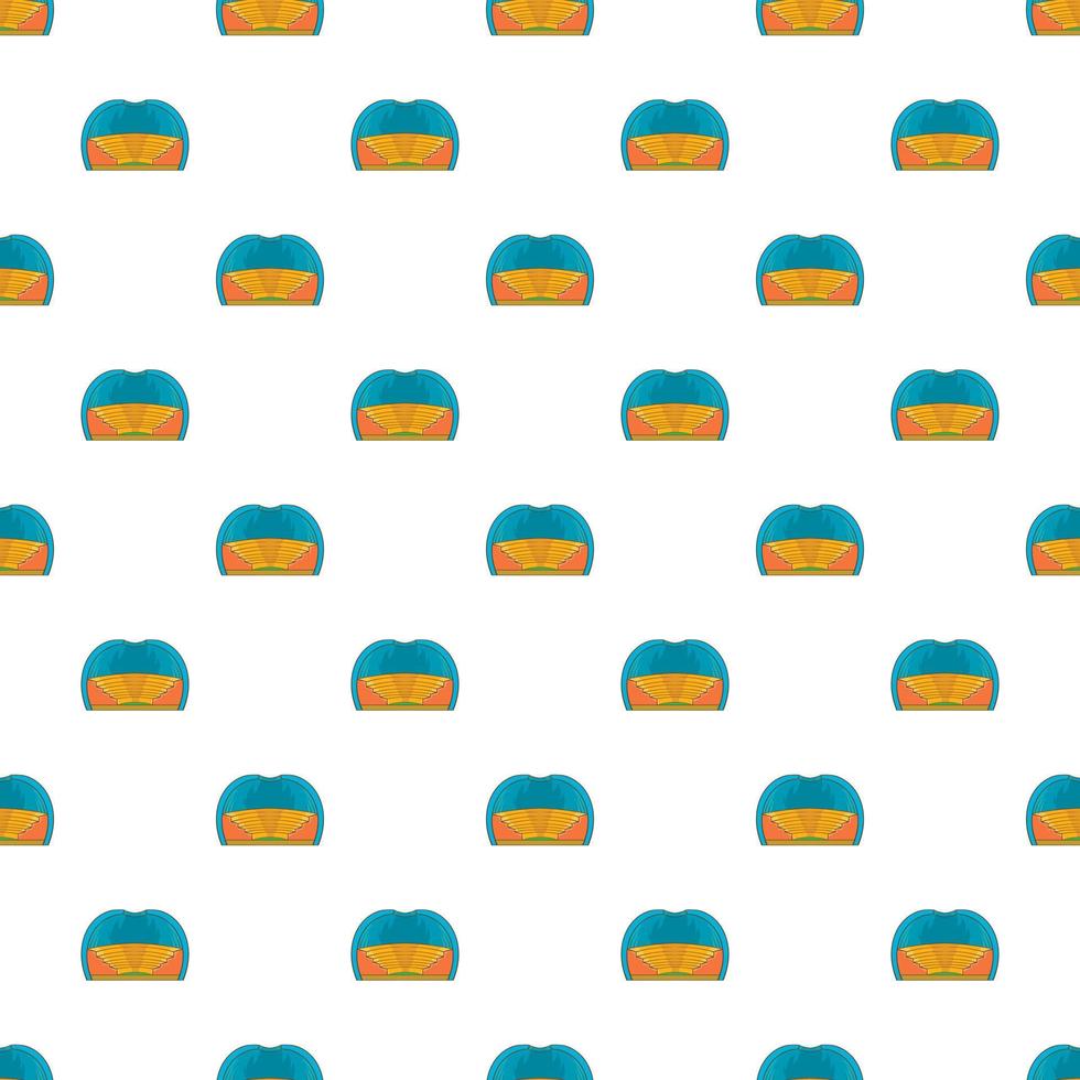 Indoor stadium pattern, cartoon style vector