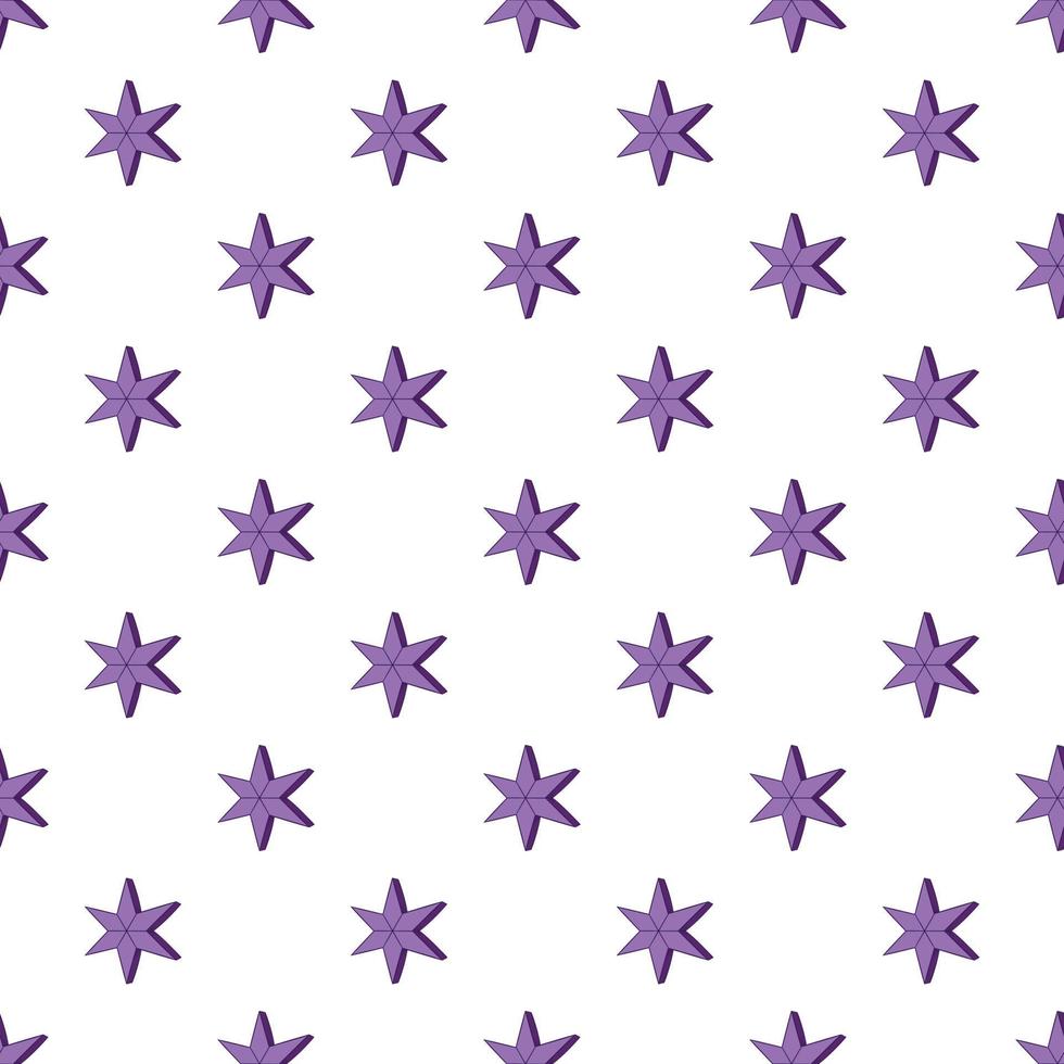 patrón de estrella celestial de seis puntas, estilo de dibujos animados vector
