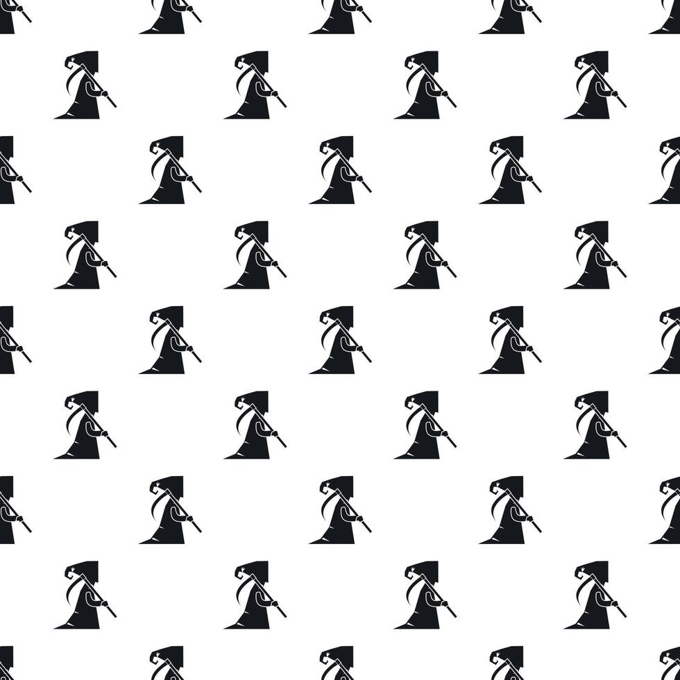 Grim reaper pattern, simple style vector