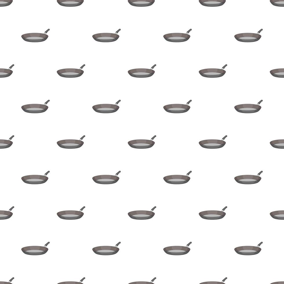 Frying pan pattern, cartoon style vector
