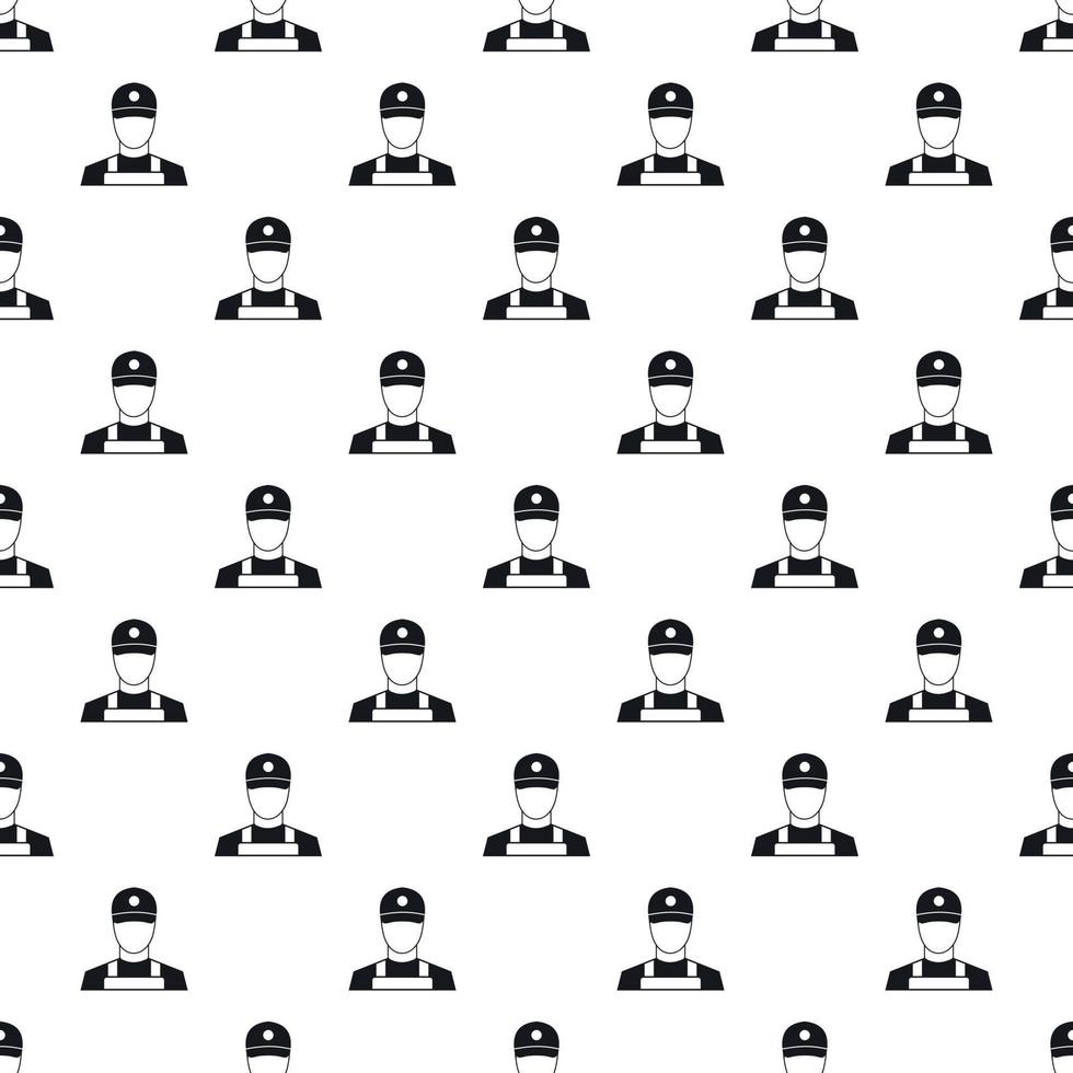 A man in a cap and uniform pattern, simple style vector