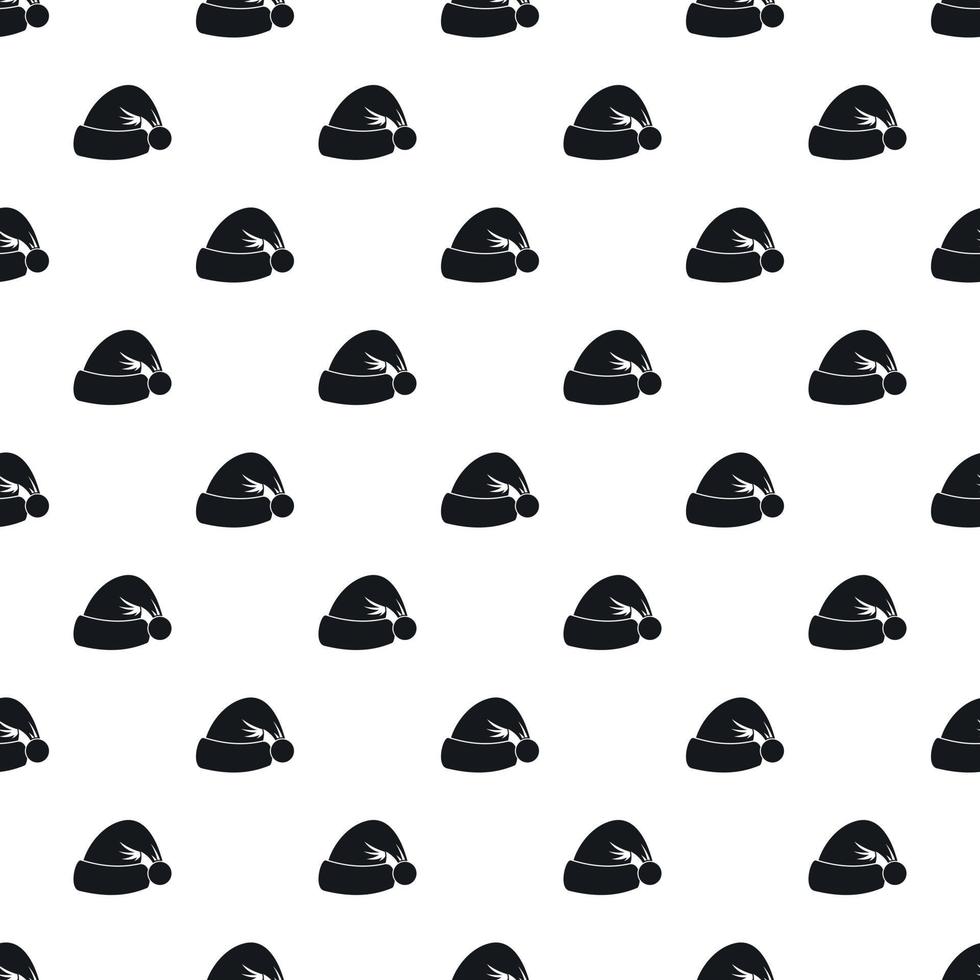 Santa hat pattern, simple style vector