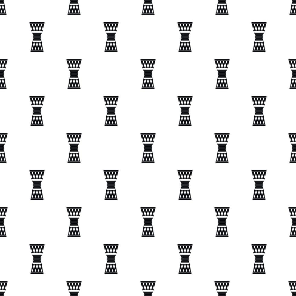 Ethnic drum pattern, simple style vector
