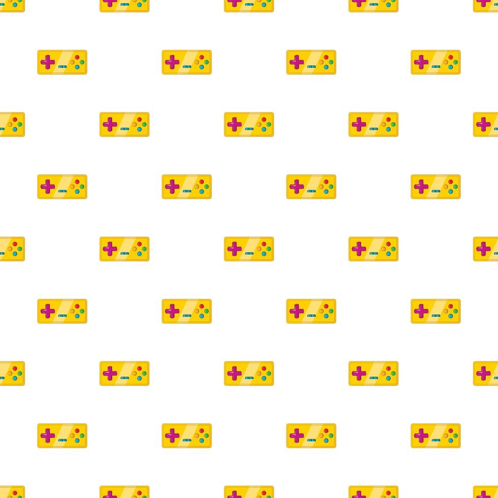 Joystick pattern, cartoon style vector
