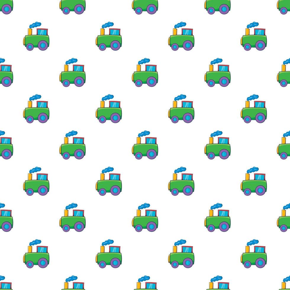 Train pattern, cartoon style vector