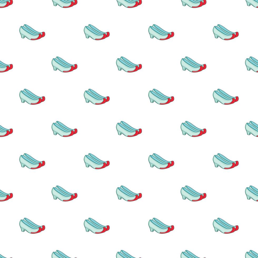 Korean traditional shoes pattern, cartoon style vector