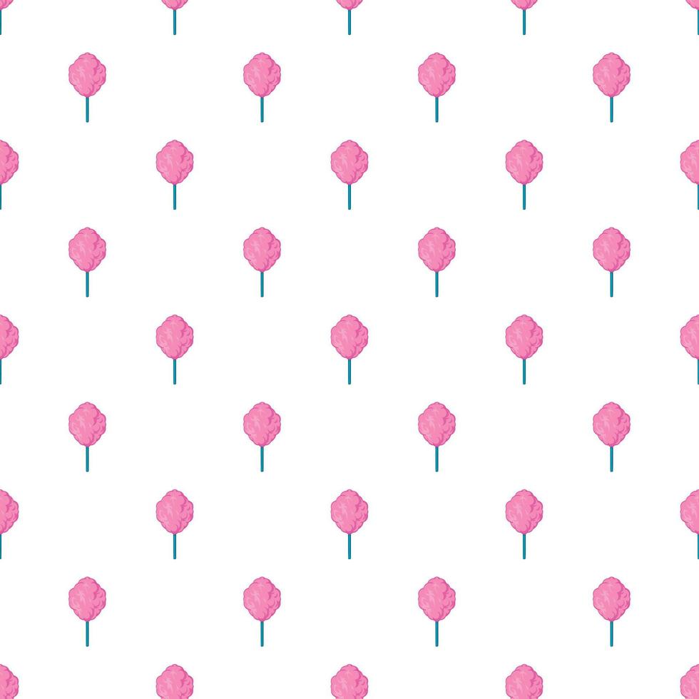 Cotton candy pattern, cartoon style vector