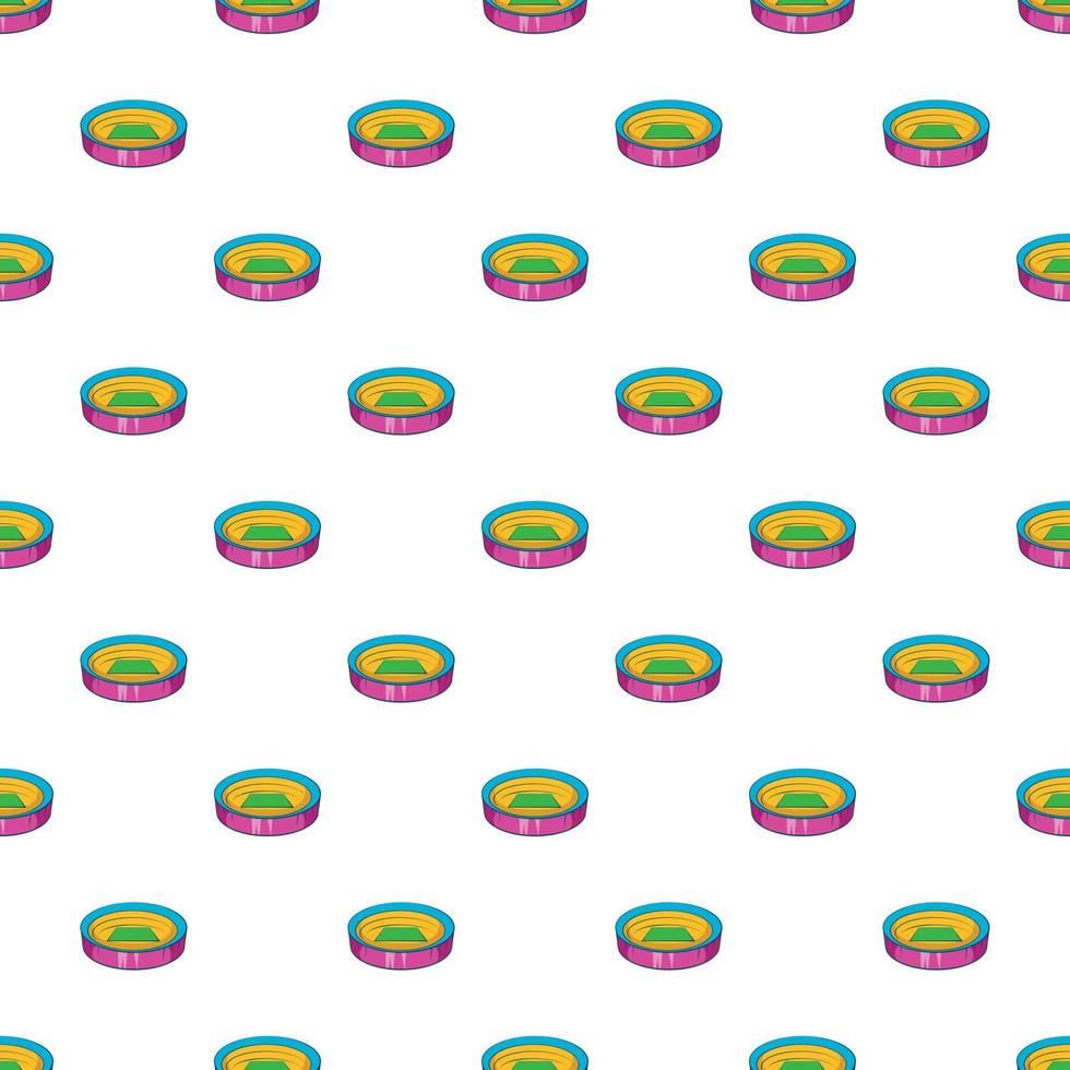 Large round stadium pattern, cartoon style vector