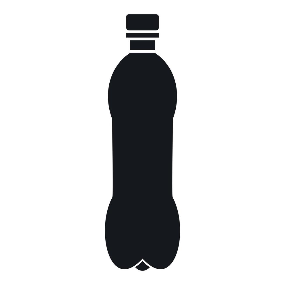 Bottle icon, simple style vector