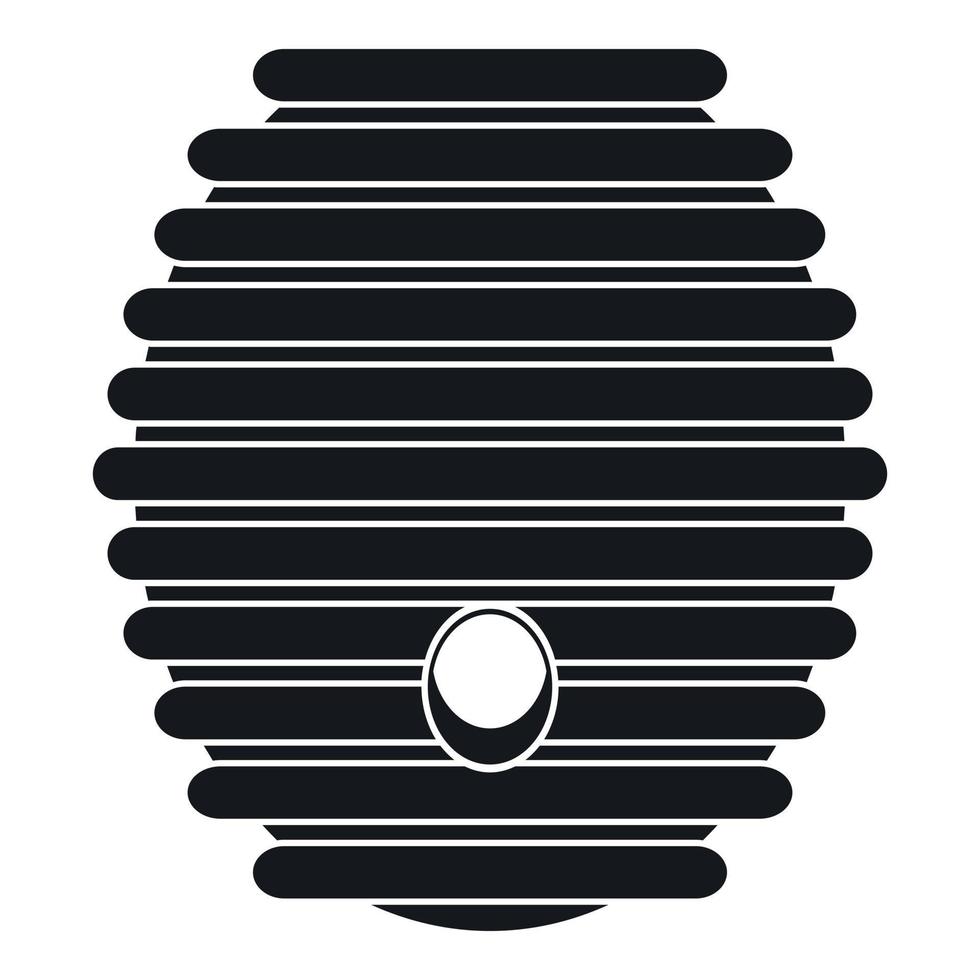 Beehive icon, simple style vector