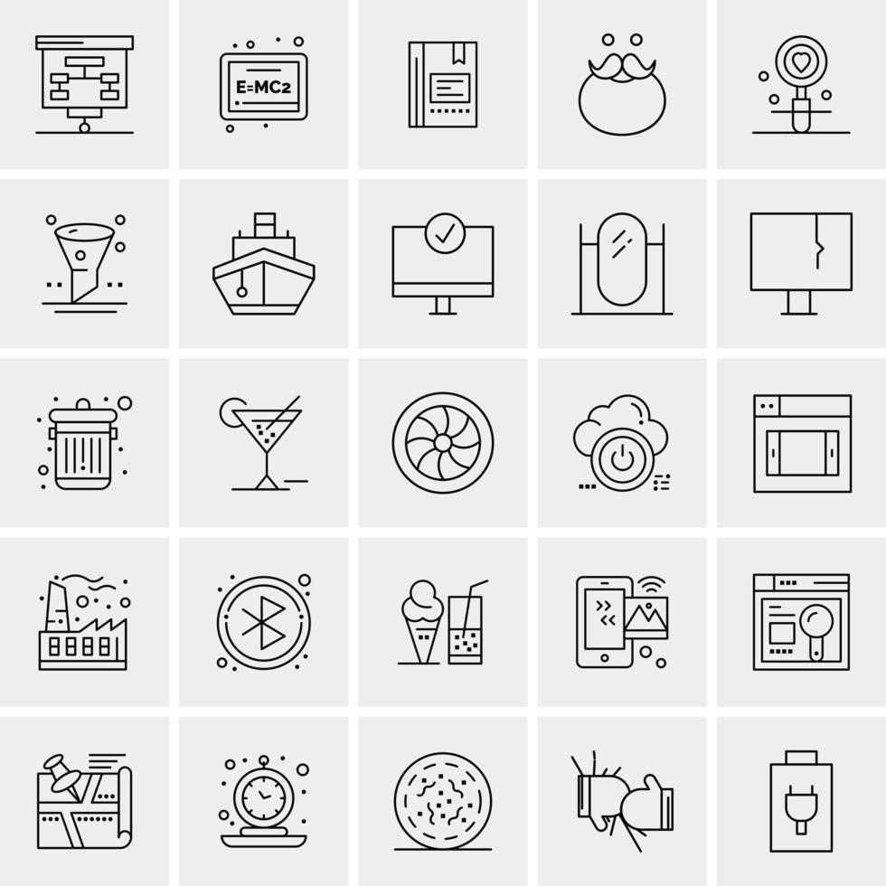 25 Universal Business Icons Vector Creative Icon Illustration to use in web and Mobile Related project