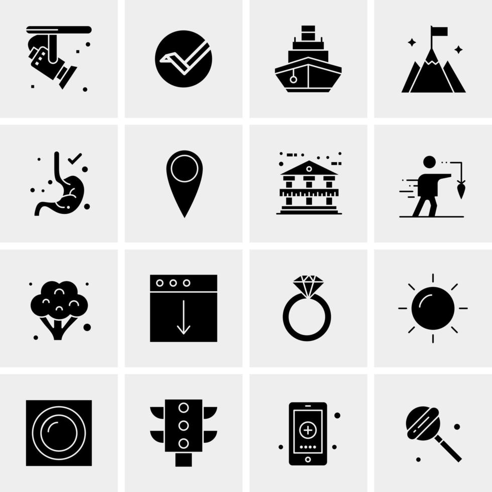 16 Universal Business Icons Vector Creative Icon Illustration to use in web and Mobile Related project