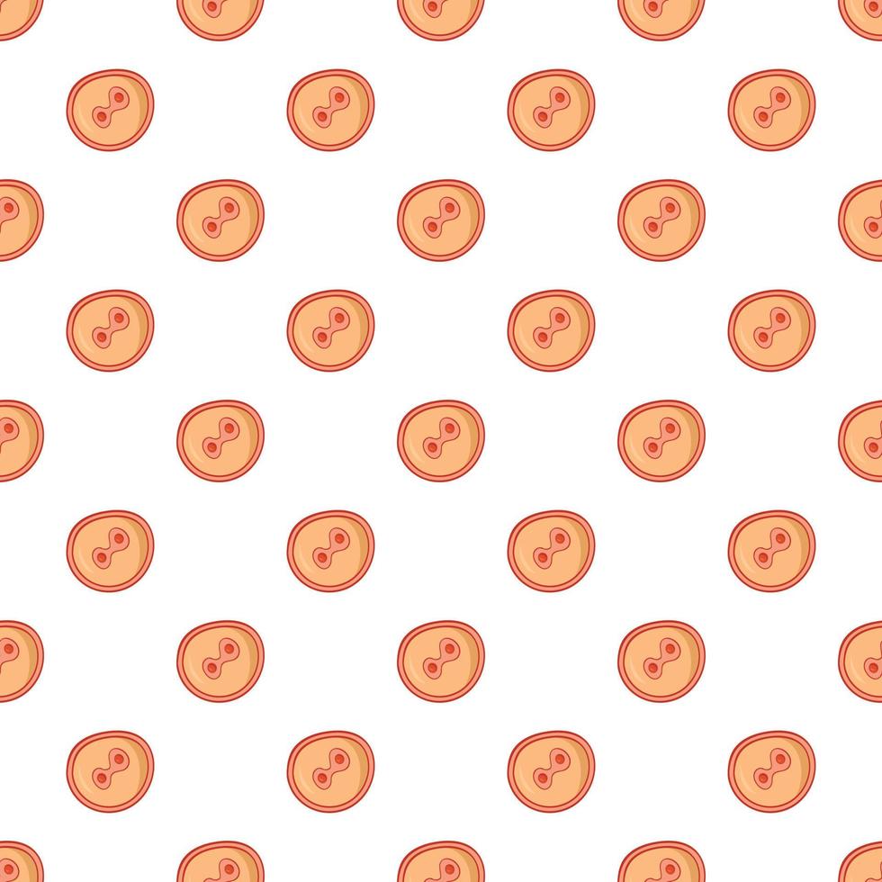 Fertilized egg pattern, cartoon style vector