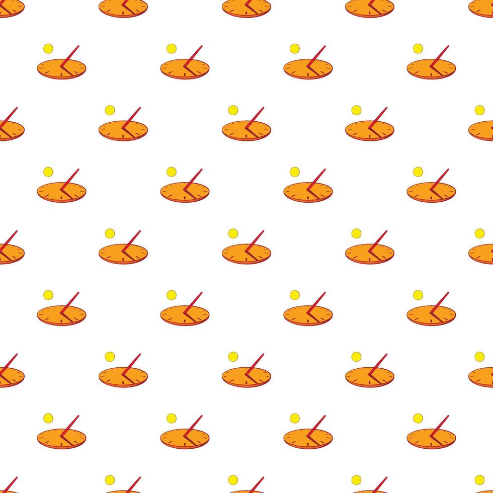 Sundial pattern, cartoon style vector