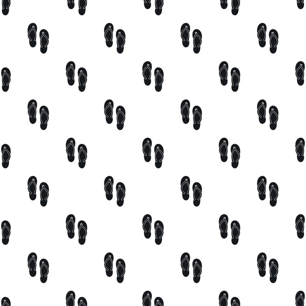 Beach thongs pattern, simple style vector