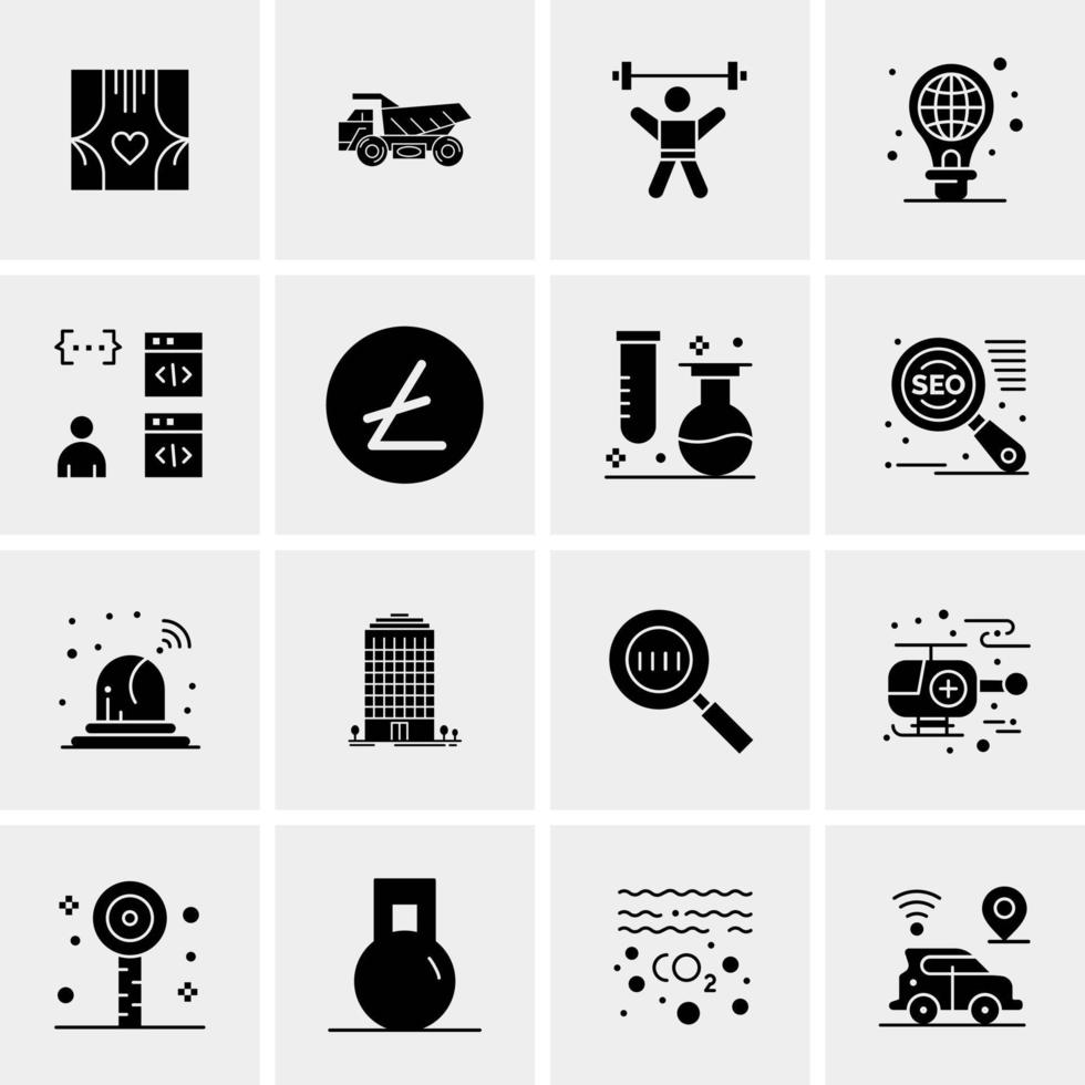 16 Universal Business Icons Vector Creative Icon Illustration to use in web and Mobile Related project