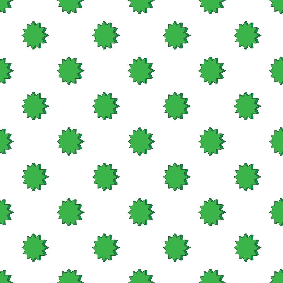 Scalloped star pattern, cartoon style vector