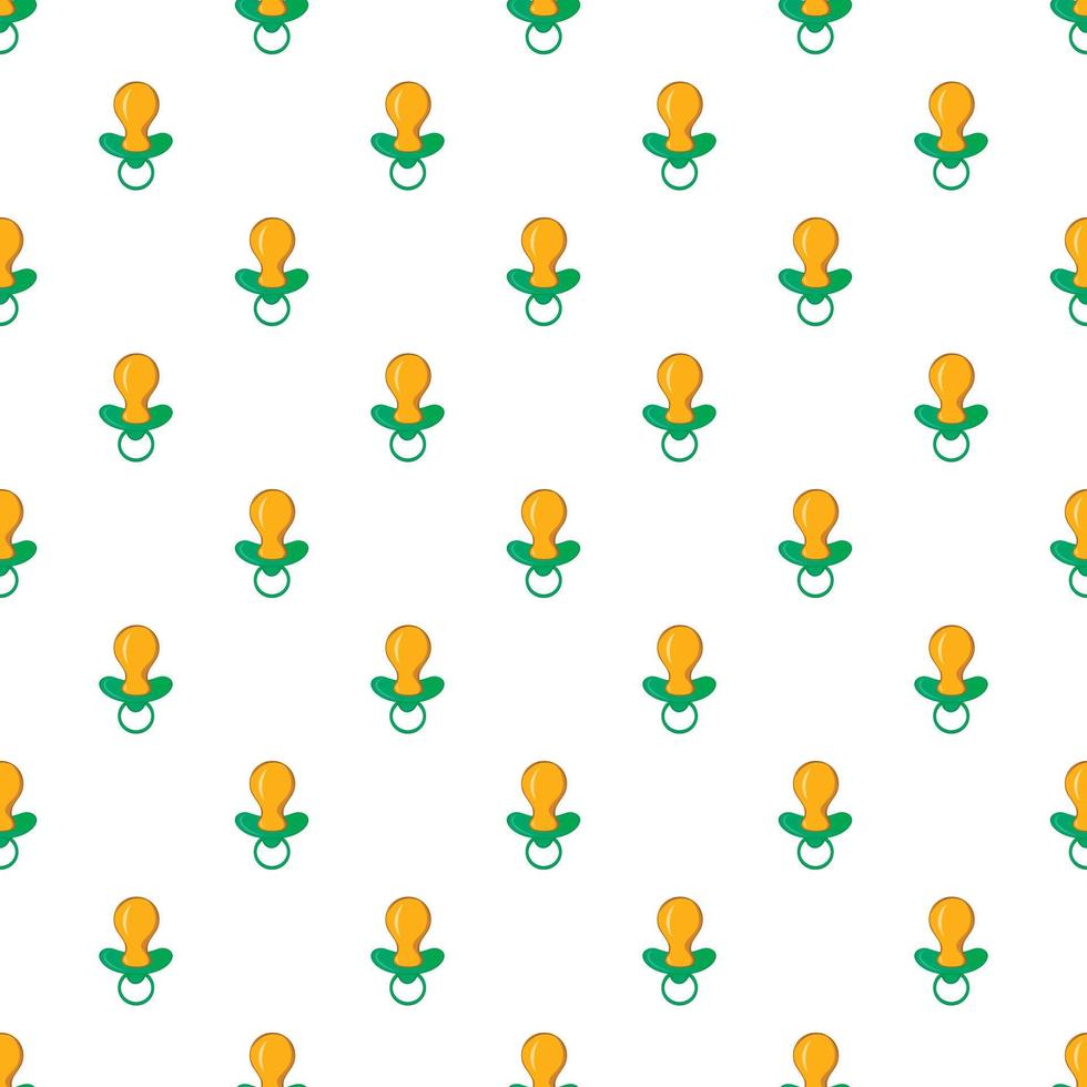 Baby nipple pattern, cartoon style vector