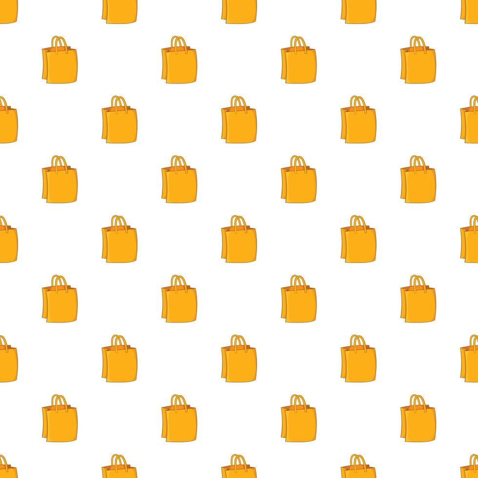 Bag with handles pattern, cartoon style vector