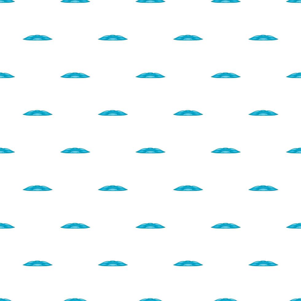 Blue water wave pattern, cartoon style vector