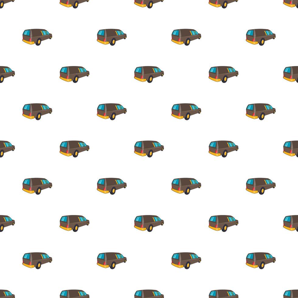 Hearse pattern, cartoon style vector