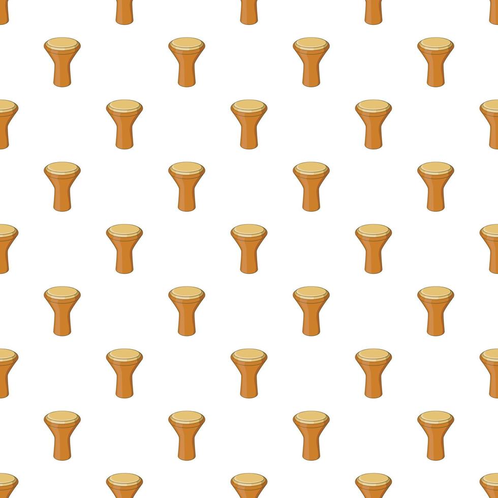 Darbuka, percussive musical instrument pattern vector