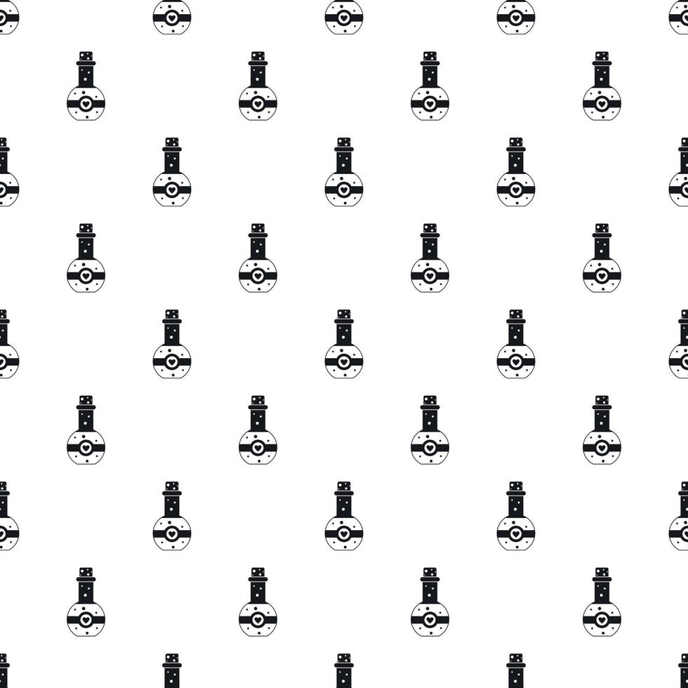 Flask of love elixir pattern, simple style vector