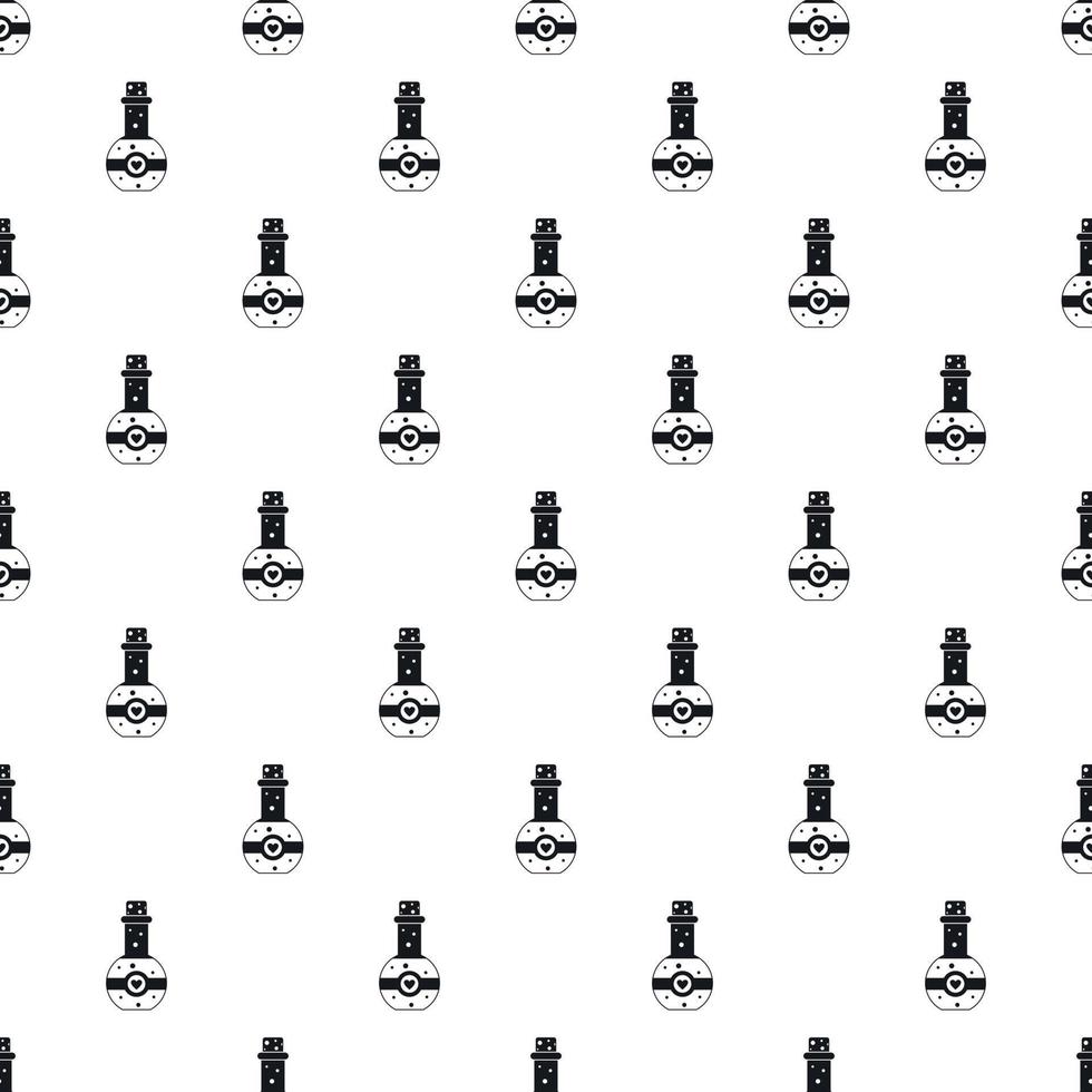 Flask of love elixir pattern, simple style vector