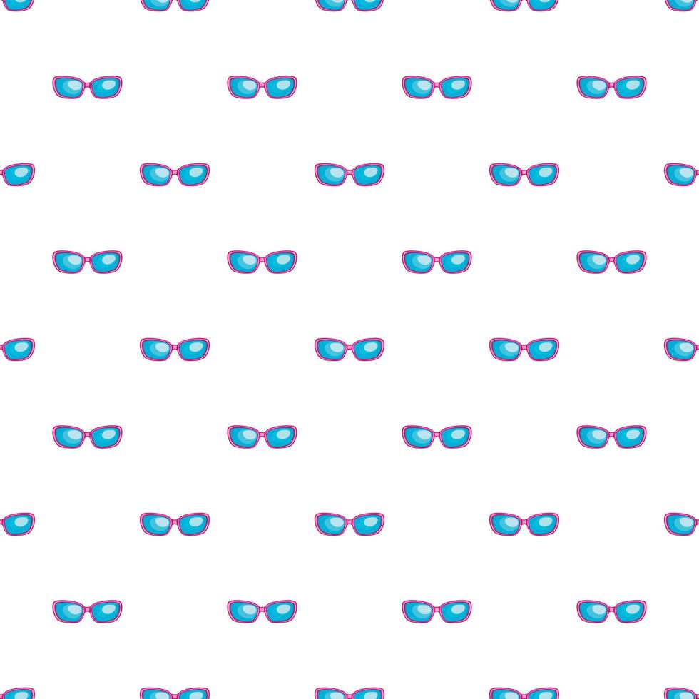 Sunglasses pattern, cartoon style vector