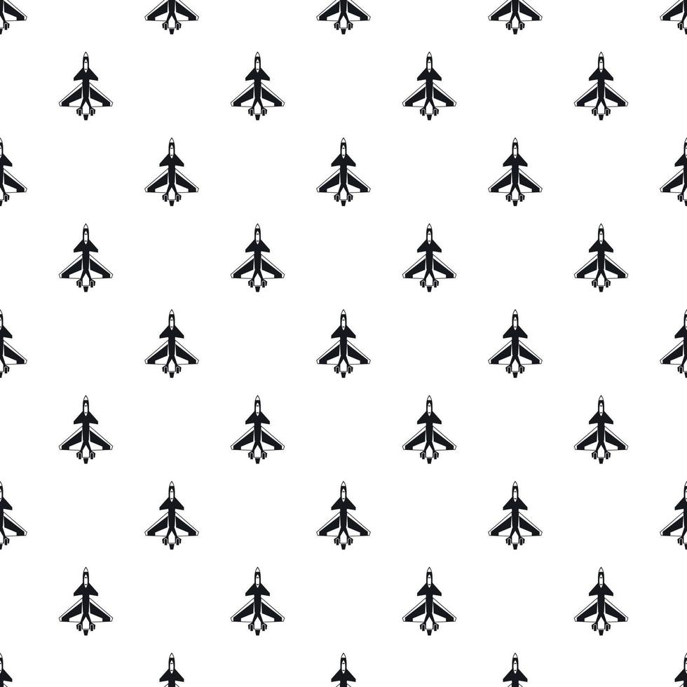 Military aircraft pattern, simple style vector