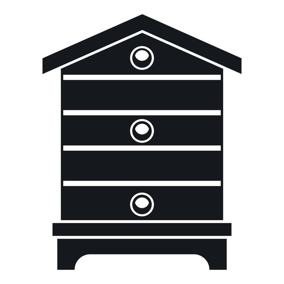 Hive icon, simple style vector