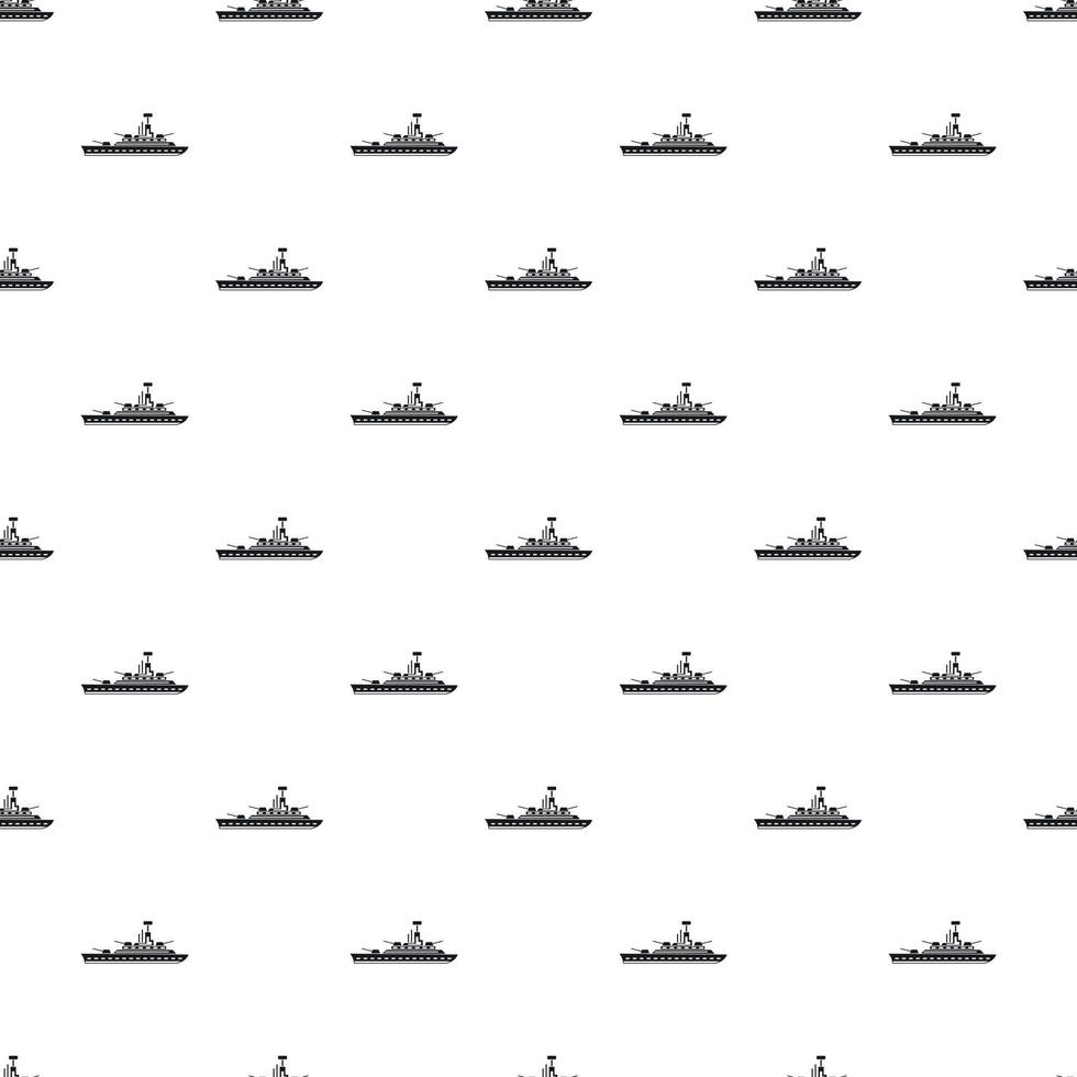 patrón de barco de la marina militar, estilo simple vector