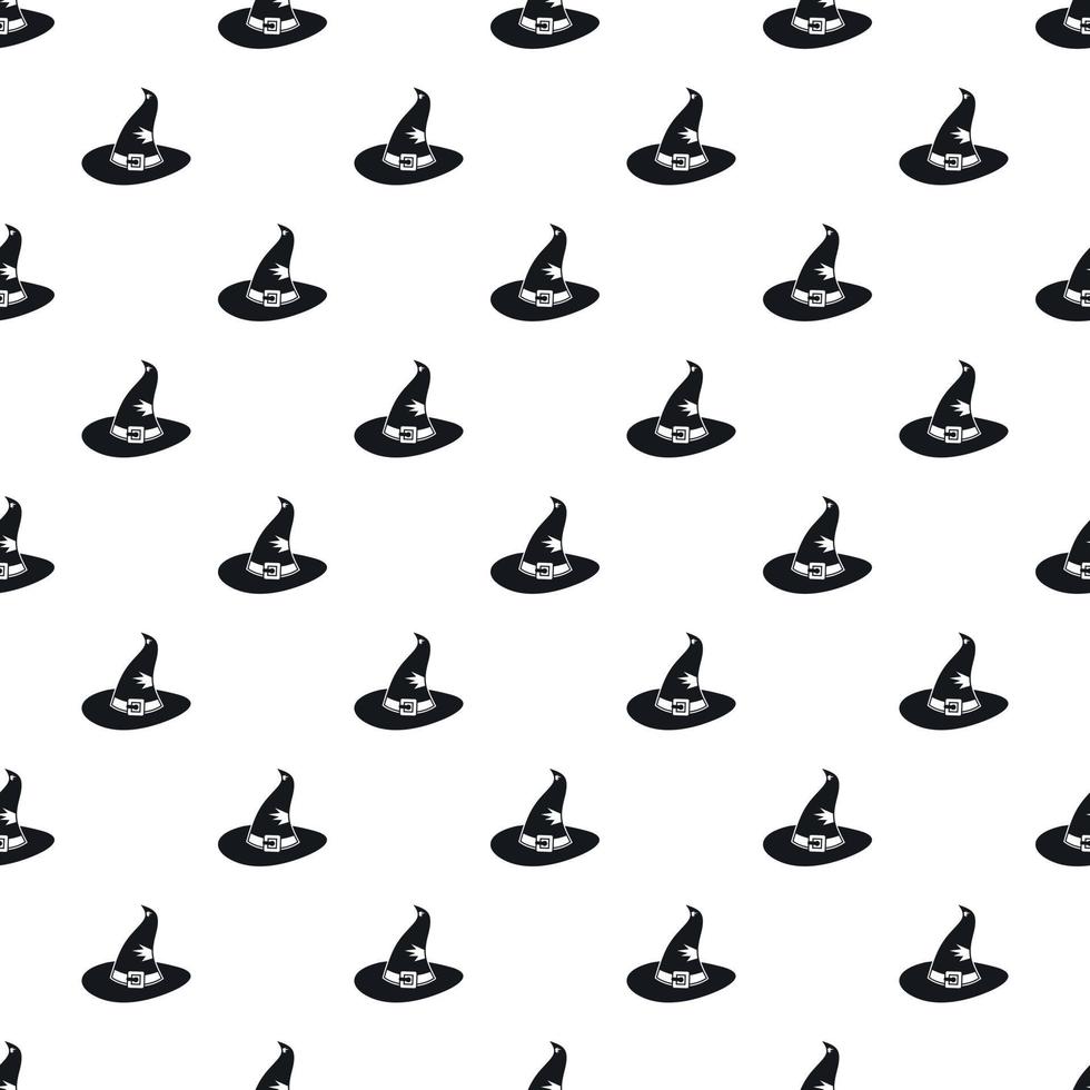 Witch hat pattern, simple style vector