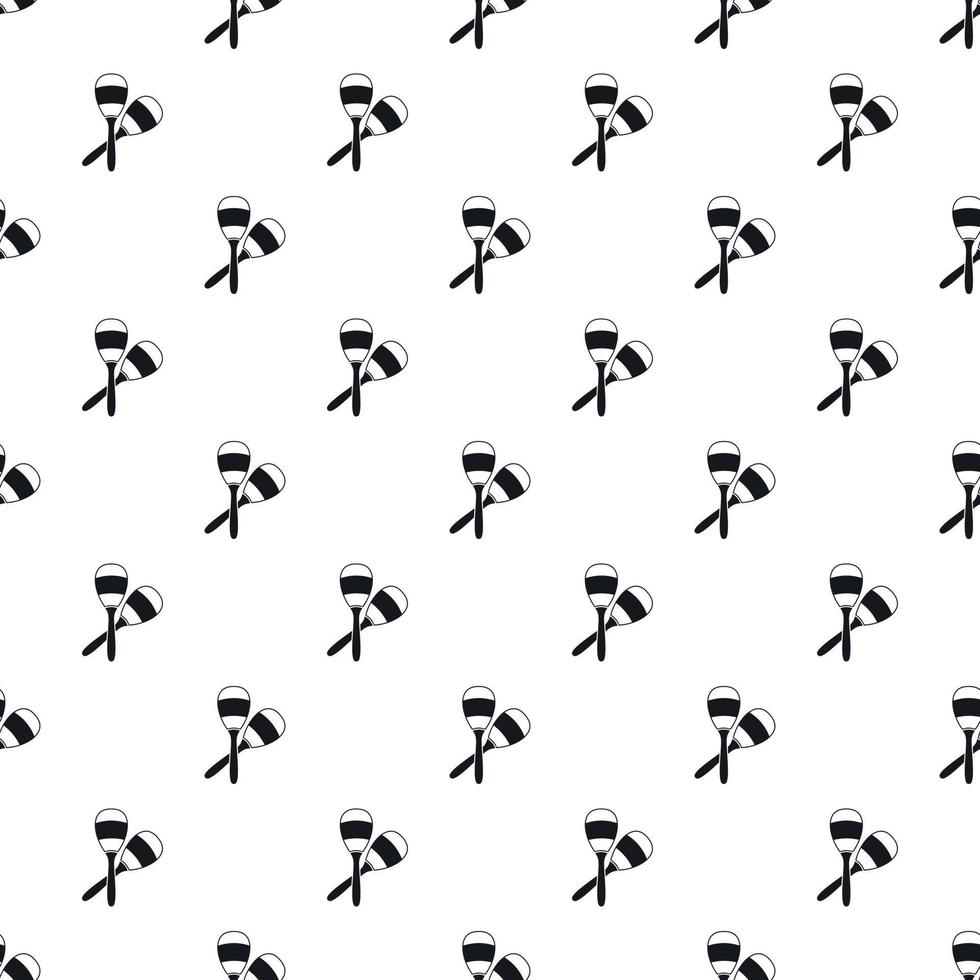 Maracas pattern, simple style vector