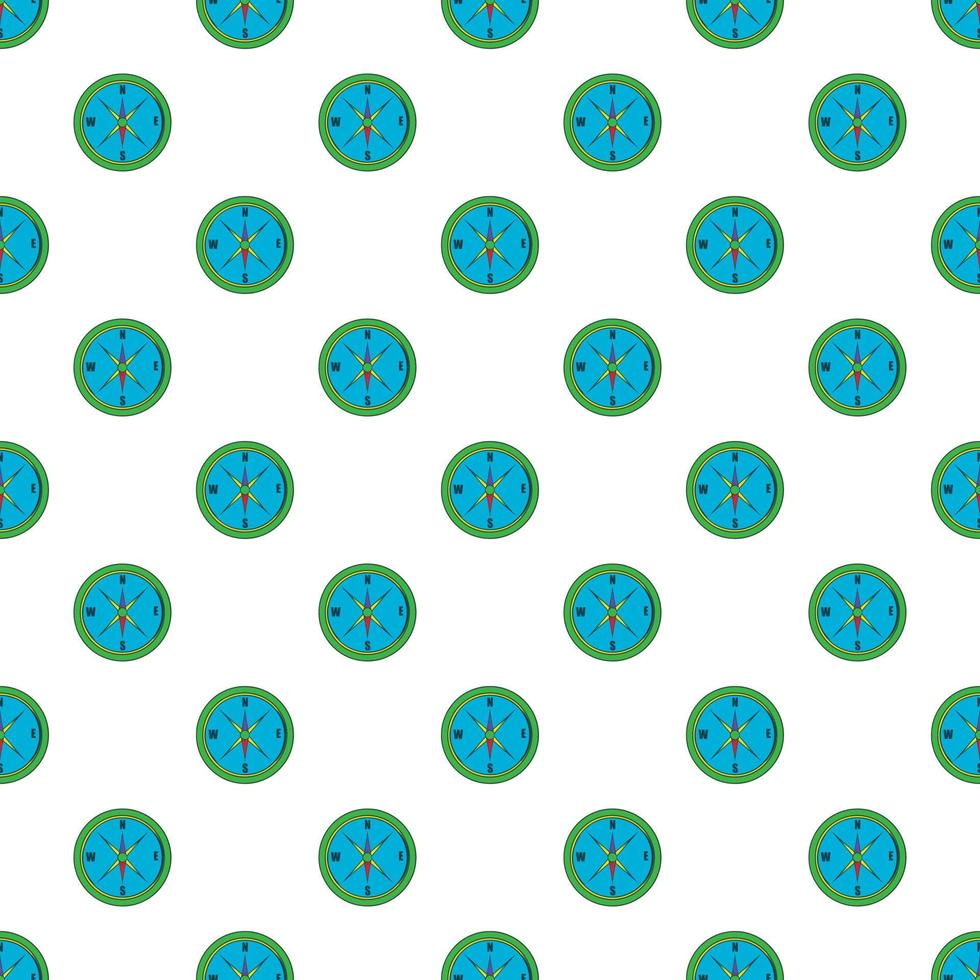 Compass pattern, cartoon style vector