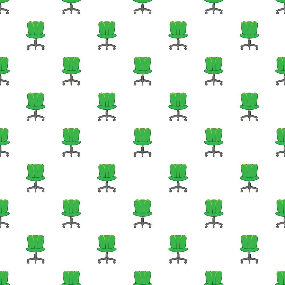 Office chair pattern, cartoon style vector
